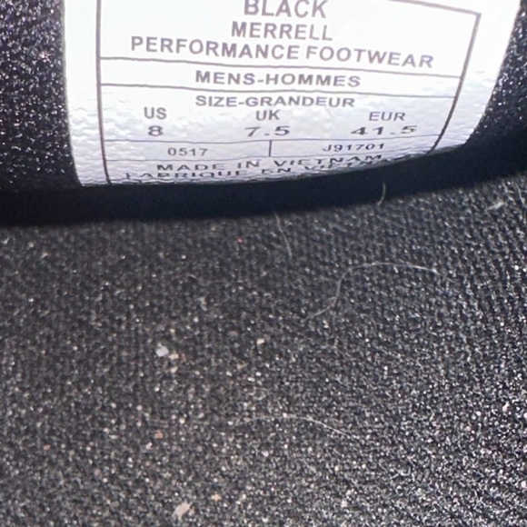 Merrell J91701 Men’s Jungle Moc AC Slip On Shoes Black Suede Size 8 Sneakers - Picture 7 of 8